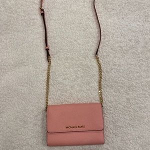Pink Mini Crossgrain Leather crossbody bag